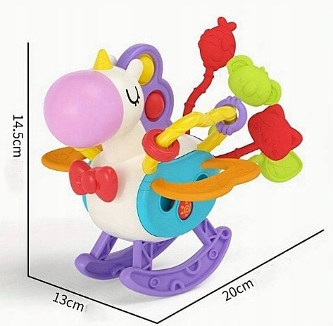 Bounn Konik sensoryczny na biegunach jednorożec edukacyjny dla dzieci