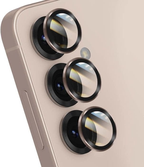 Szkło hartowane Forcell Premium do aparatu - do Samsung Galaxy S25 Różowe Złoto