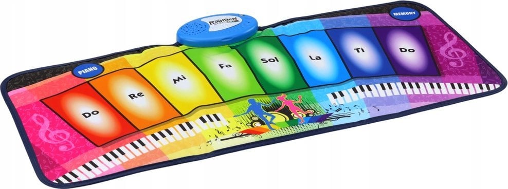 LeanToys Mata Muzyczna Taneczna Edukacyjna Pianinko Tęczowe