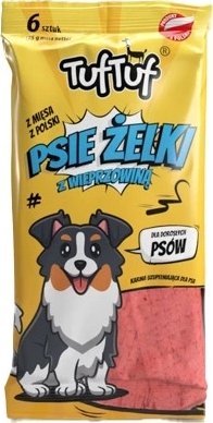 BULT TUF TUF Przysmak Dla Psa Żelki Paski Z Wieprzowiną 6szt