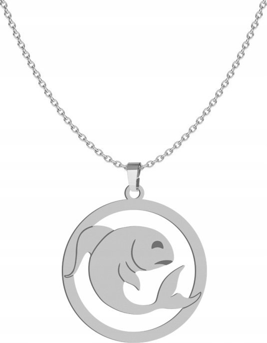 Radziszewska Jewellery Srebrny Naszyjnik Znak Zodiaku RYBY GRAWER GRATIS