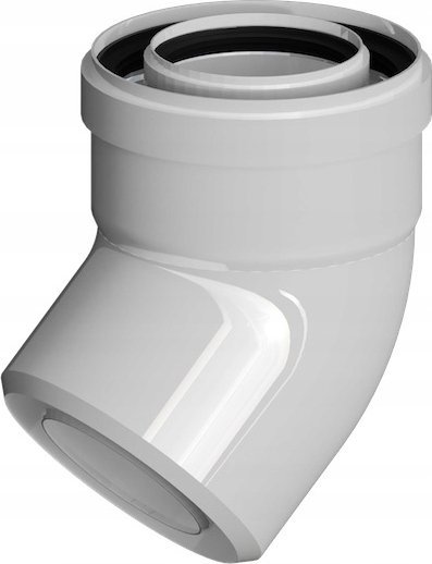 Ricom KOLANO KONC PP-AL 45ST DN80/125 USZCZ.