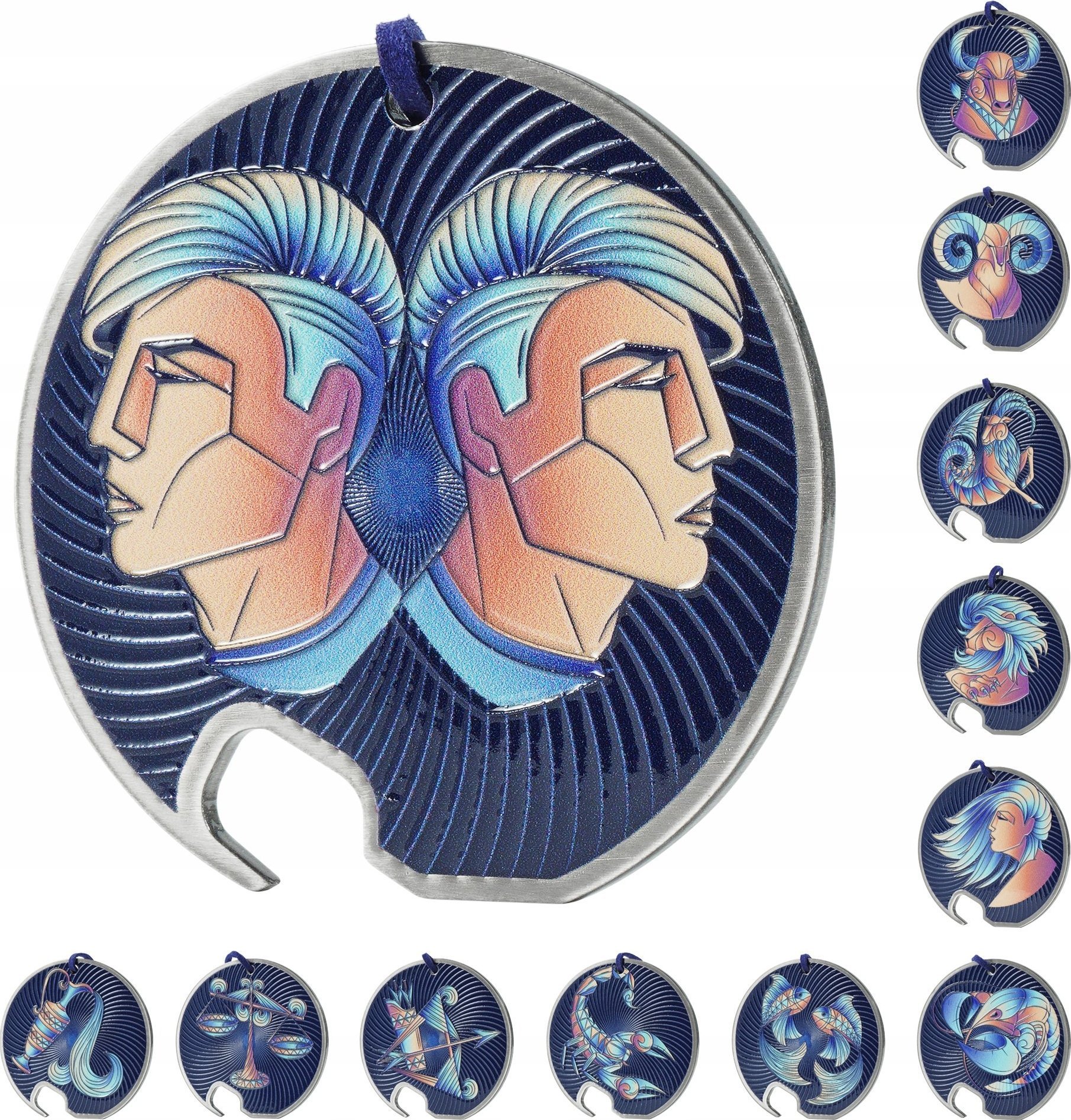 Kadax Otwieracz Stalowy Do Butelek Zodiak Bliźnięta