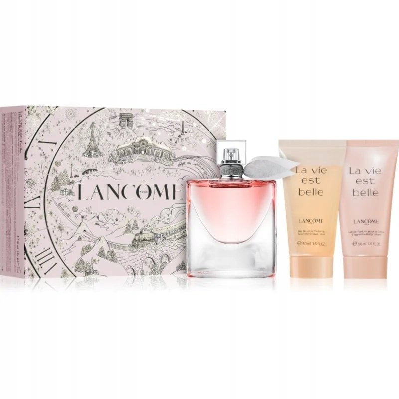 Zestaw Lancome La Vie Est Belle woda perfumowana spray 30ml + żel pod prysznic 50ml + balsam do ciała 50ml