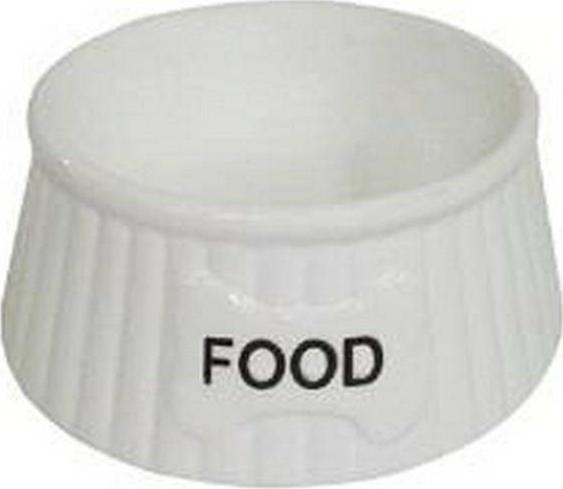 Yarro International Yarro Miska Ceramiczna Dla Psa Food Biała 15,5x6 cm