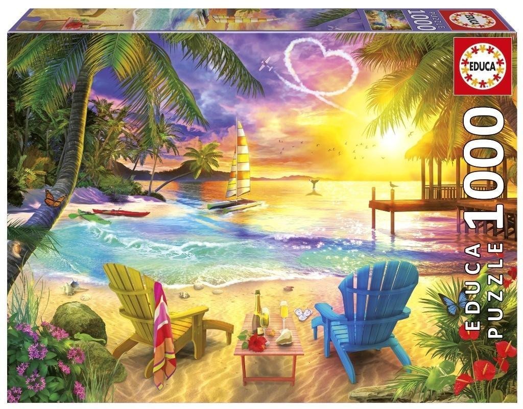 Puzzle 1000 Kocham plażę