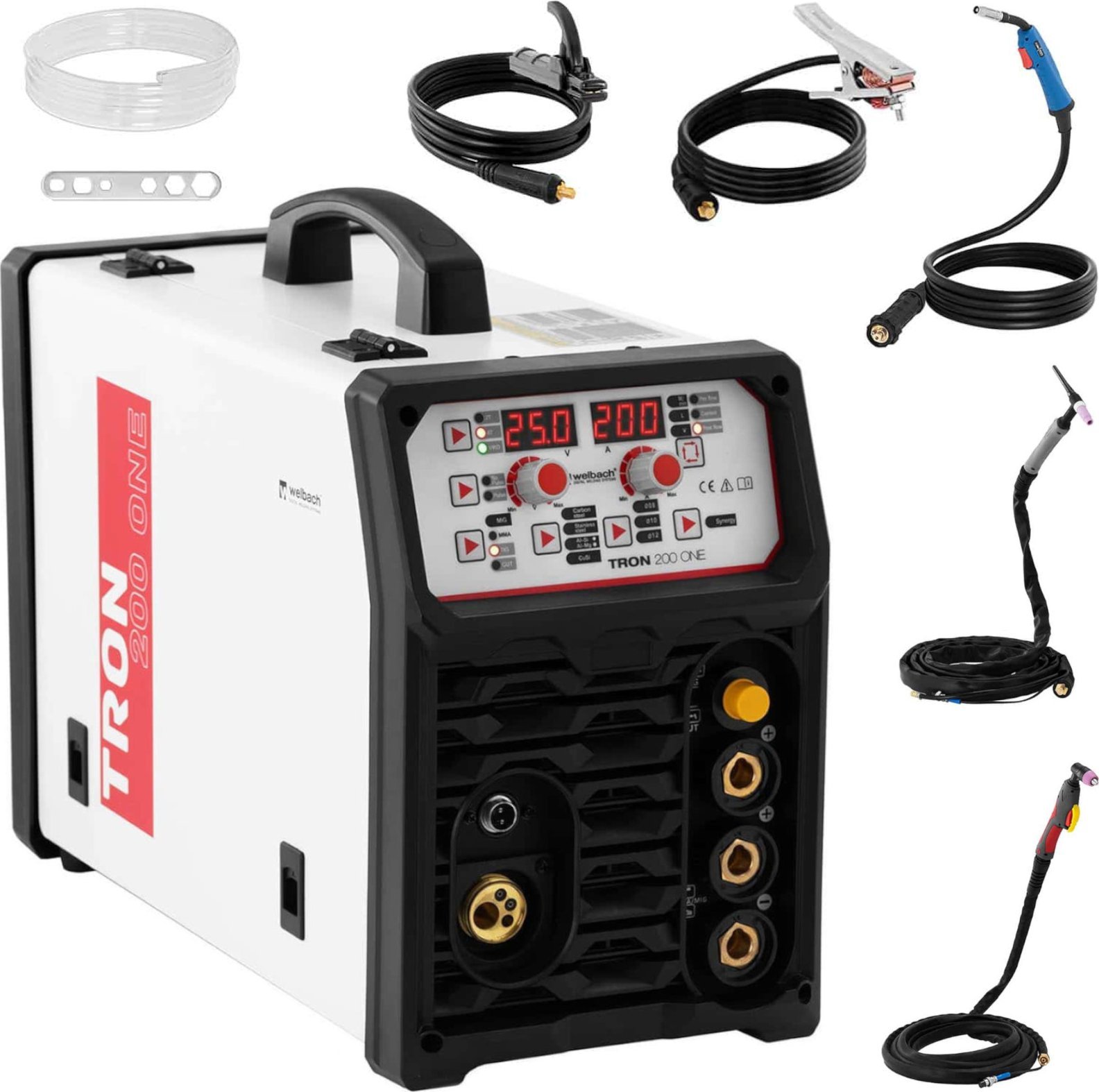 Stamos Germany Spawarka migomat z przecinarką plazmową TRON 200 TIG MIG/MAG 200A PLASMA 50A 230V Spawarka migomat z przecinarką plazmową TRON 200 TIG