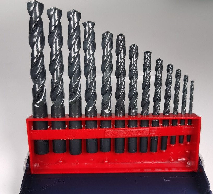 HSS TWIST DRILL SET 13PCS TITAN 2-8MM