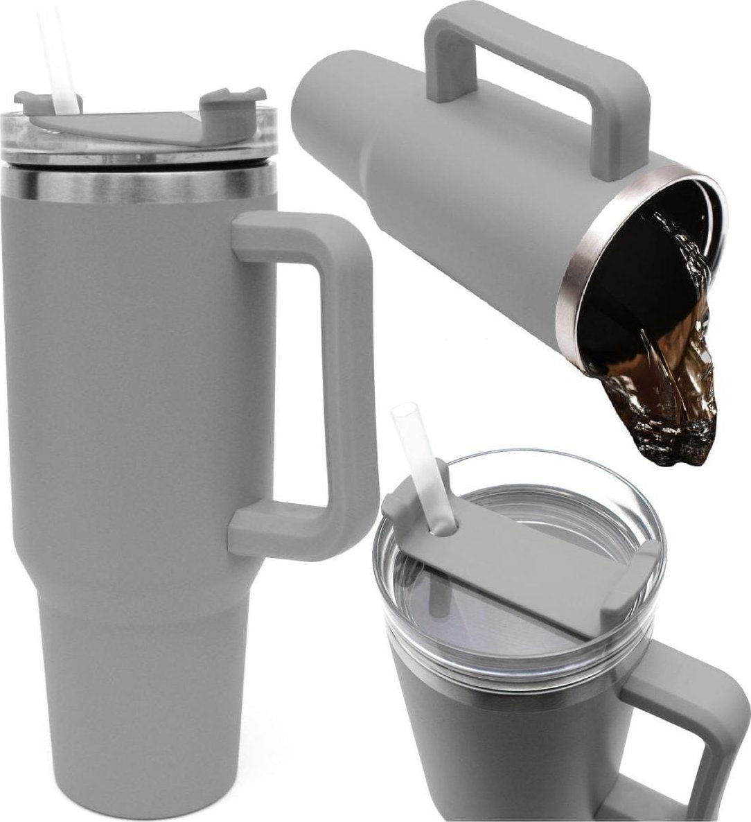 KUBEK TERMICZNY TURYSTYCZNY REDCLIFFS 1200ML - SZARY