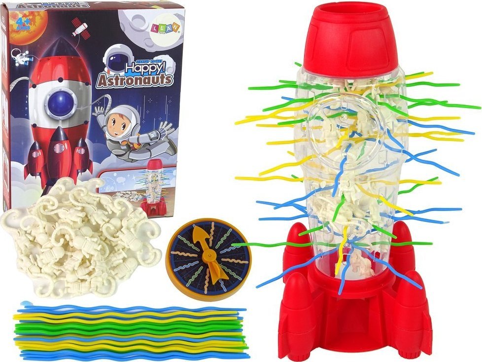LeanToys Gra Zręcznościowa Spadający Astronauci Rakieta