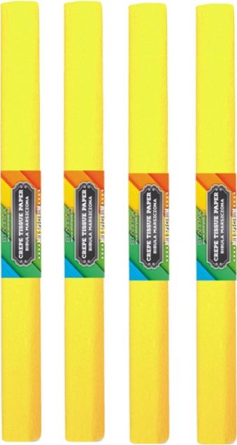 Starpak Bibuła marszczona 50x200cm cytrynowa 10szt.