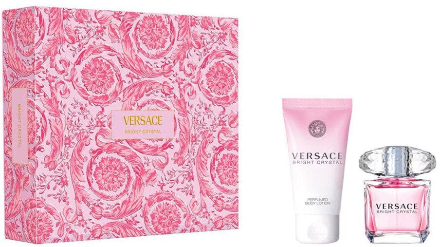 Versace Bright Crystal zestaw woda toaletowa spray 30ml + balsam do ciała 50ml