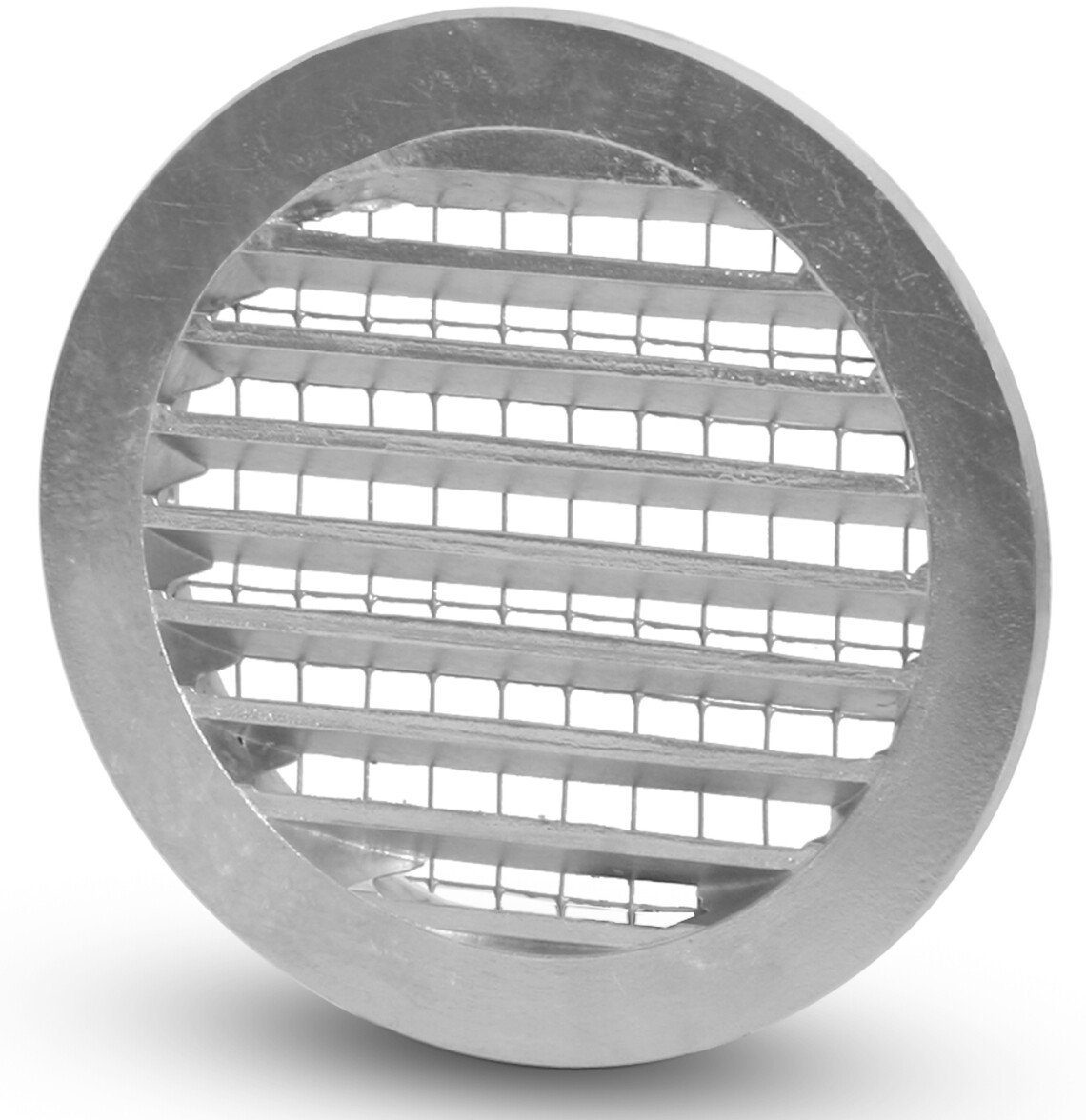 Kratka aluminiowa z siatką fi 160mm O KM-160