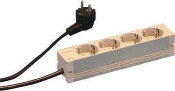 SCHROFF Listwa nasadowa SCHROFF, SCHUKO, 4 nasadki, 10.