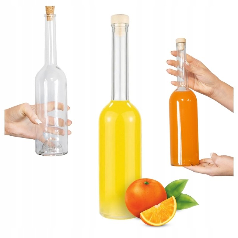 Bimberek Butelka FENICE 500ml z korkiem nalewki