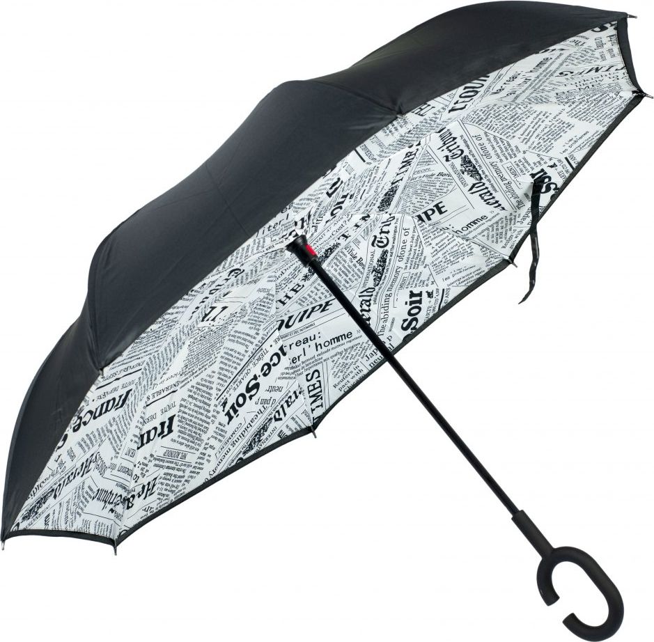 Ikonka Parasol odwrotnie otwierany składany gazeta