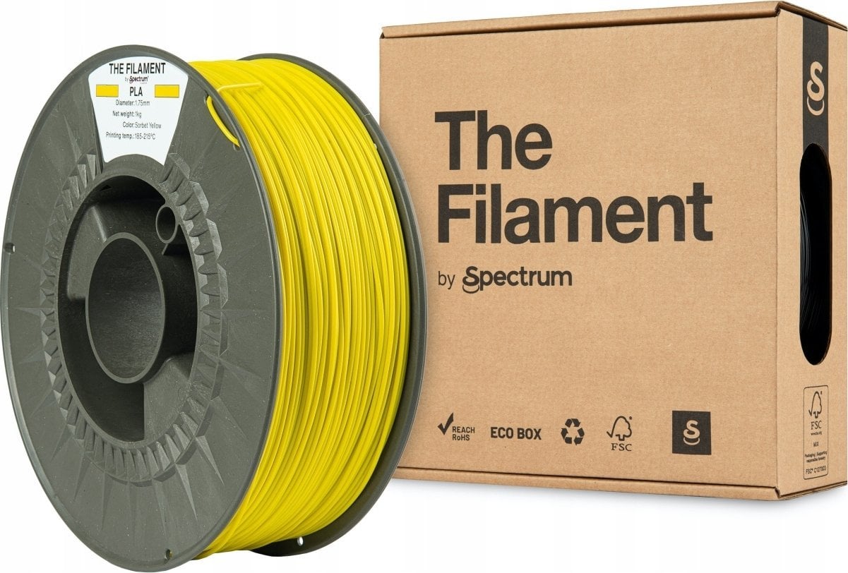The Filament 3D filament, PLA, 1,75mm, 1000g, TF-24011, sorbet yellow