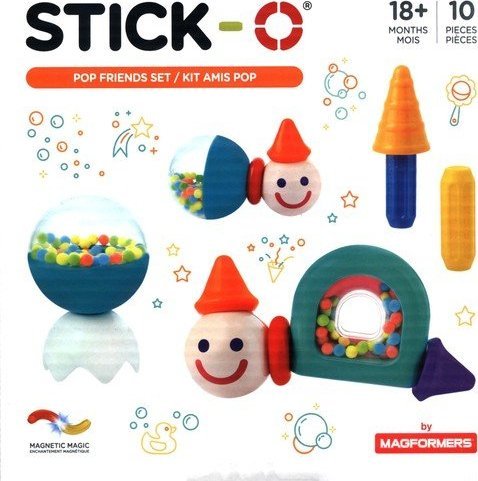 Magformers STICK-O PRZYJACIELE Z GRZECHOTKAMI 10 EL.