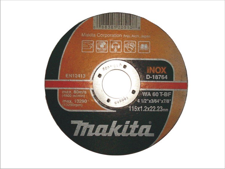Makita Tarcza do cięcia stali nierdzewnej INOX 115x22,2x1,2mm D-18764