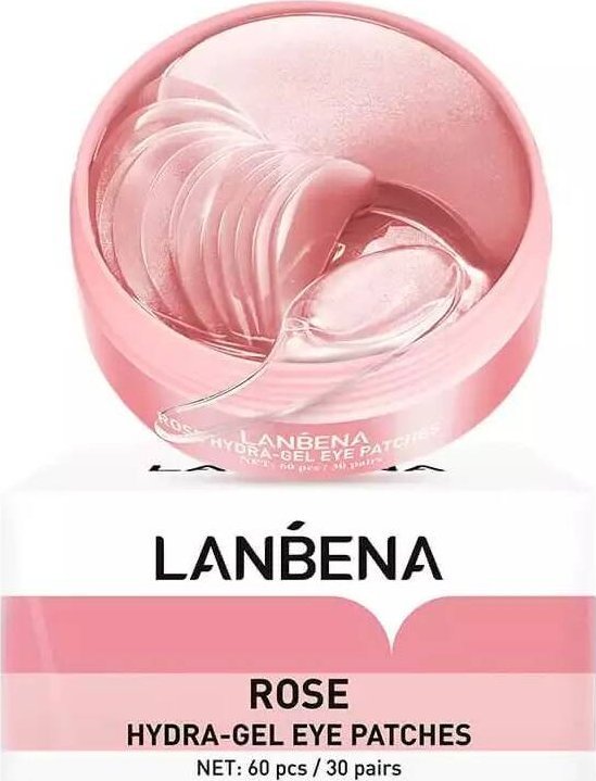 Lanbena Rose hydrożelowe płatki pod oczy z ekstraktem z róży 60szt