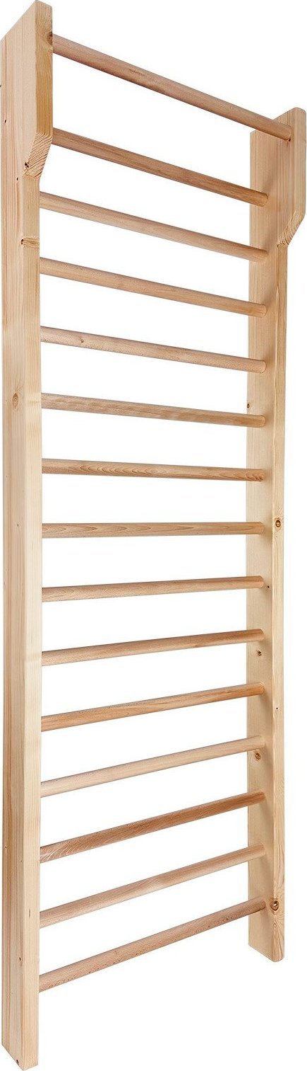 UnderFit Drabinka gimnastyczna drewniana z drążkiem UNDERFIT 230 x 90 cm