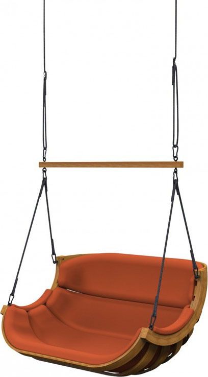 Elior Podwójna huśtawka ogrodowa terracotta - Pasos 8X