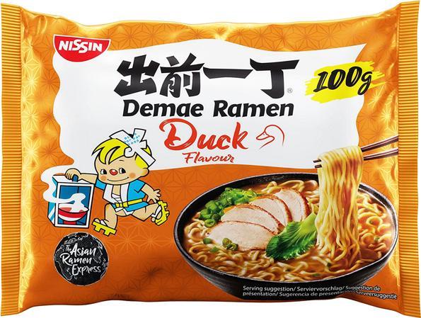Nissin Zupa makaronowa Demae Ramen o smaku kaczki 100g - Nissin