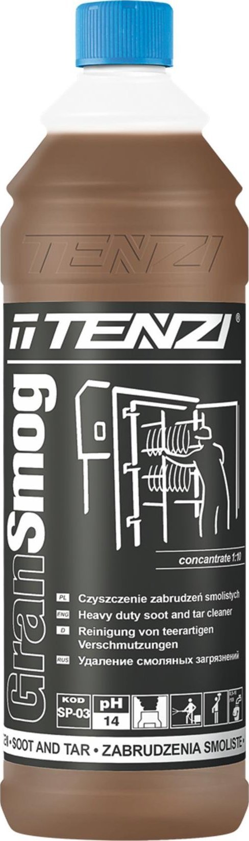 Tenzi TZ-GRANSMOG - preparat do czyszczenia czyszczenia komór wędzarniczych, rusztów, grilli, piekarników, kominków, piecyków