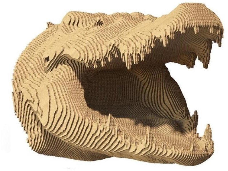 Puzzle 3D kartonowe - Krokodyl