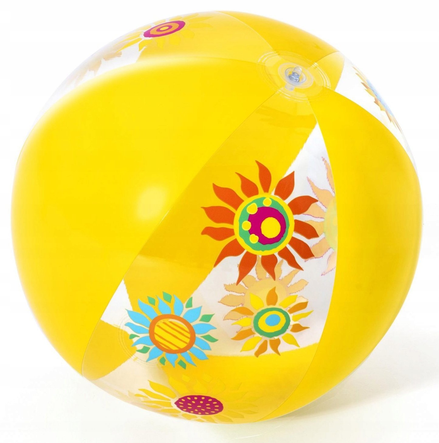 Bestway Piłka plażowa dmuchana żółty kwiaty 31036Ż