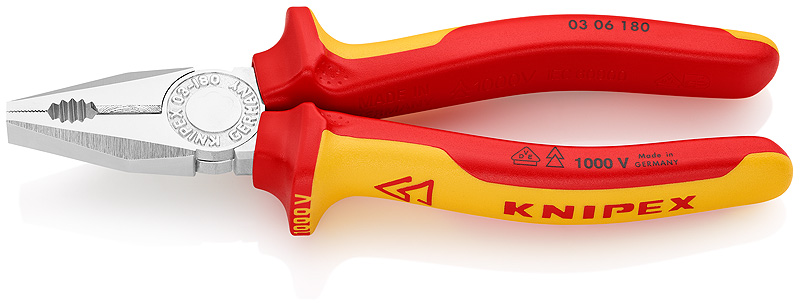 Knipex Szczypce uniwersalne 180mm izolowane (03 06 180)