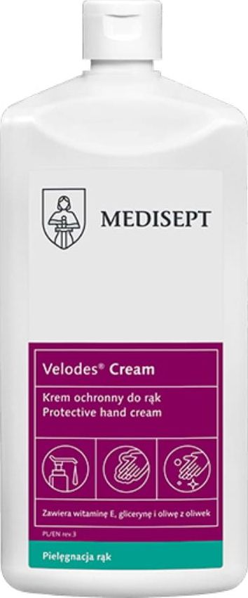 Medisept MEDISEPT Velodes Cream 500ml Delikatny krem do pielęgnacji skóry rąk i ciała