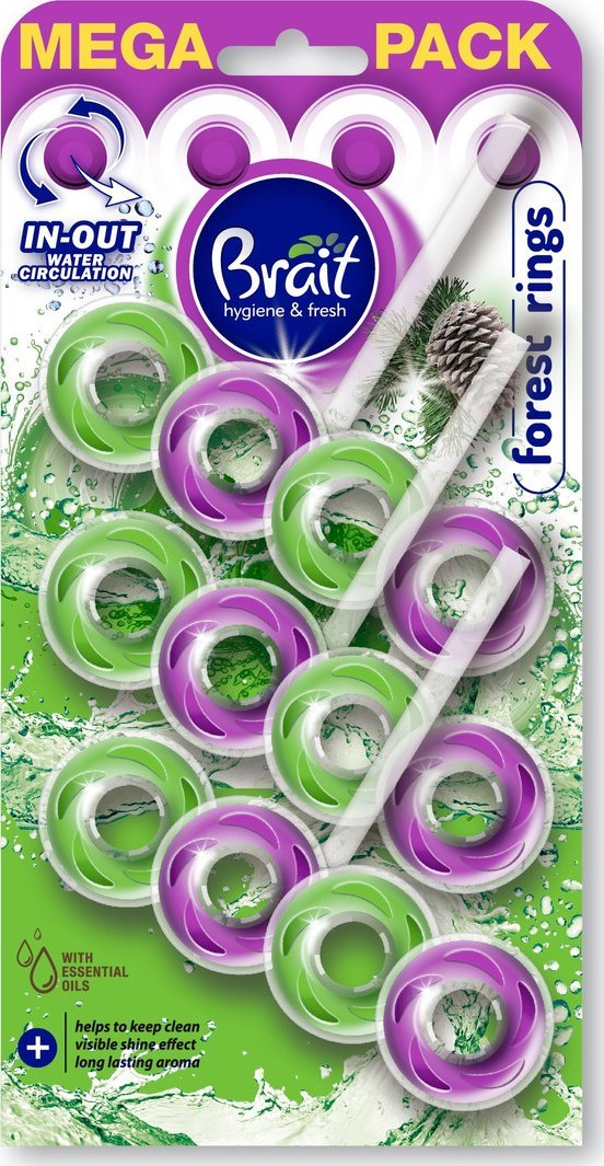 Brait Kostka wc 2-faz 3x40g rings florest 120g