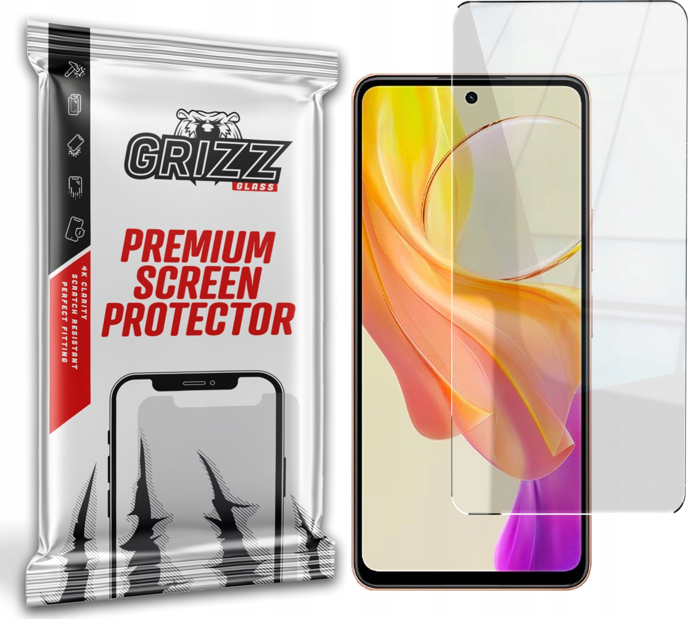 GrizzGlass Szkło hybrydowe GrizzGlass HybridGlass Vivo Y78