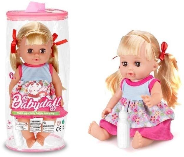 Lalka 35cm z butelką