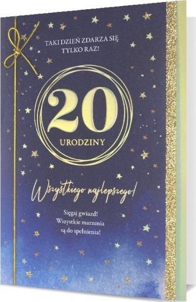 Pan Dragon Karnet B6 Urodziny 20