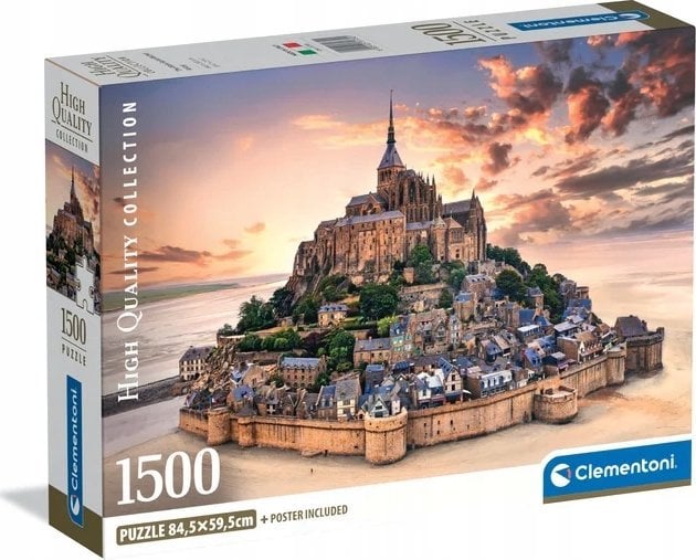 Clementoni Puzzle Compact The Mount Saint - Michel Rising 1500 elementów (31730)