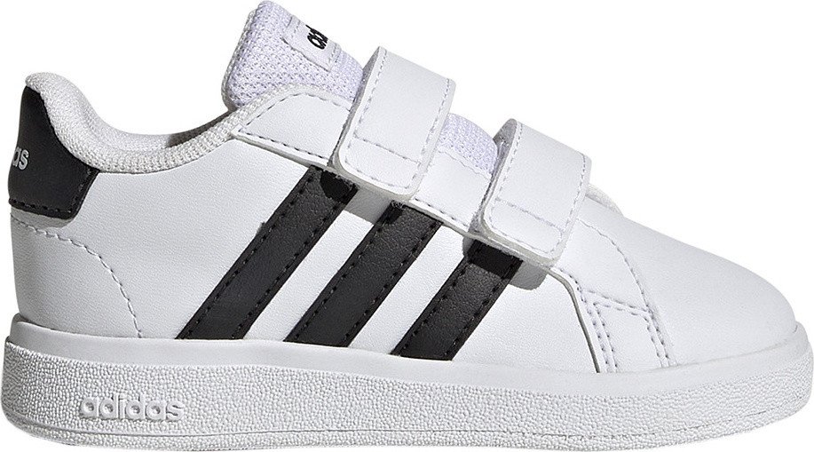 Buty dla dzieci adidas Grand Court CF biało-czarne GW6527 25