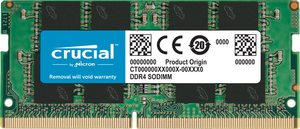 Pamięć do laptopa Crucial SODIMM, DDR4, 8 GB, 3200 MHz, CL22 (CT8G4SFRA32A)