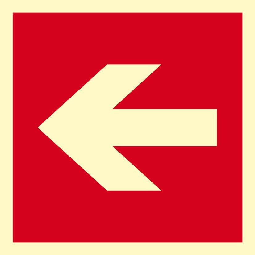 Mój dom Kierunek Do Miejsca Rozmieszczena Sprzętu Przeciwpożarowego - Płyta 15X15 Libres Polska Sp Zp-07 Kierunek 5902082234074