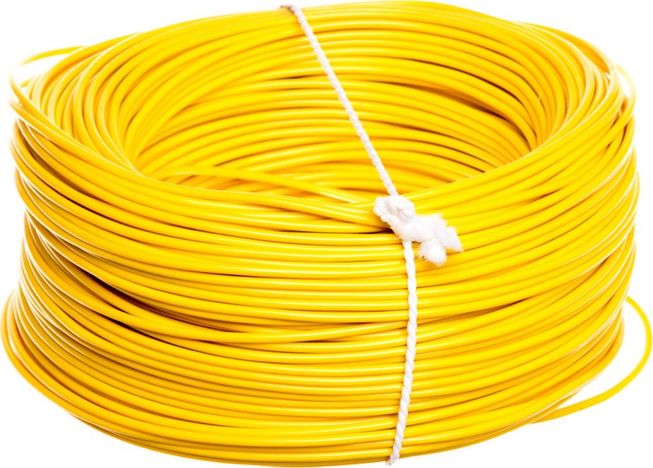 Elektrokabel Przewód instalacyjny H05V-K (LgY) 1 żółty /100m/