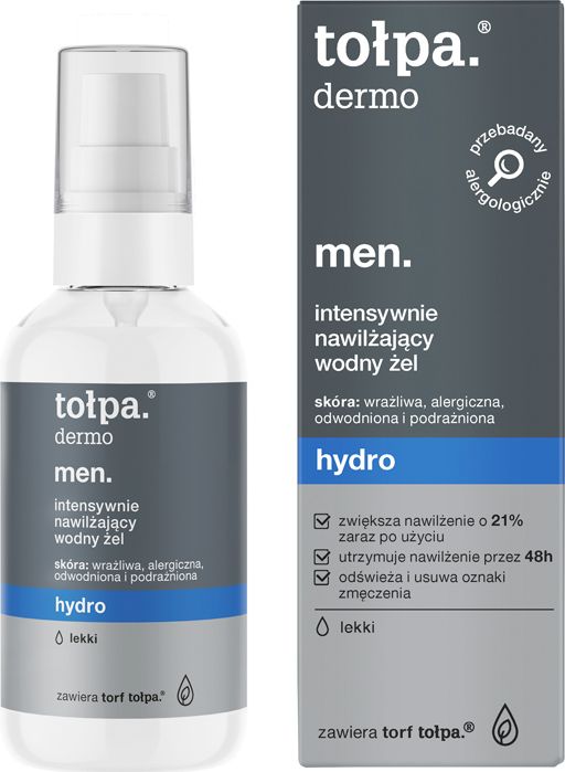 Tołpa Dermo men. Hydro, intensywnie nawilżający wodny krem lekki 75ml