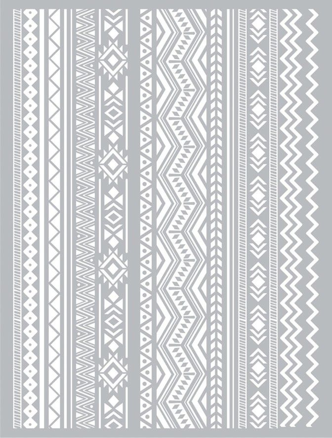 Graine Creative Szablon Sitodruk Wzory Azteckie