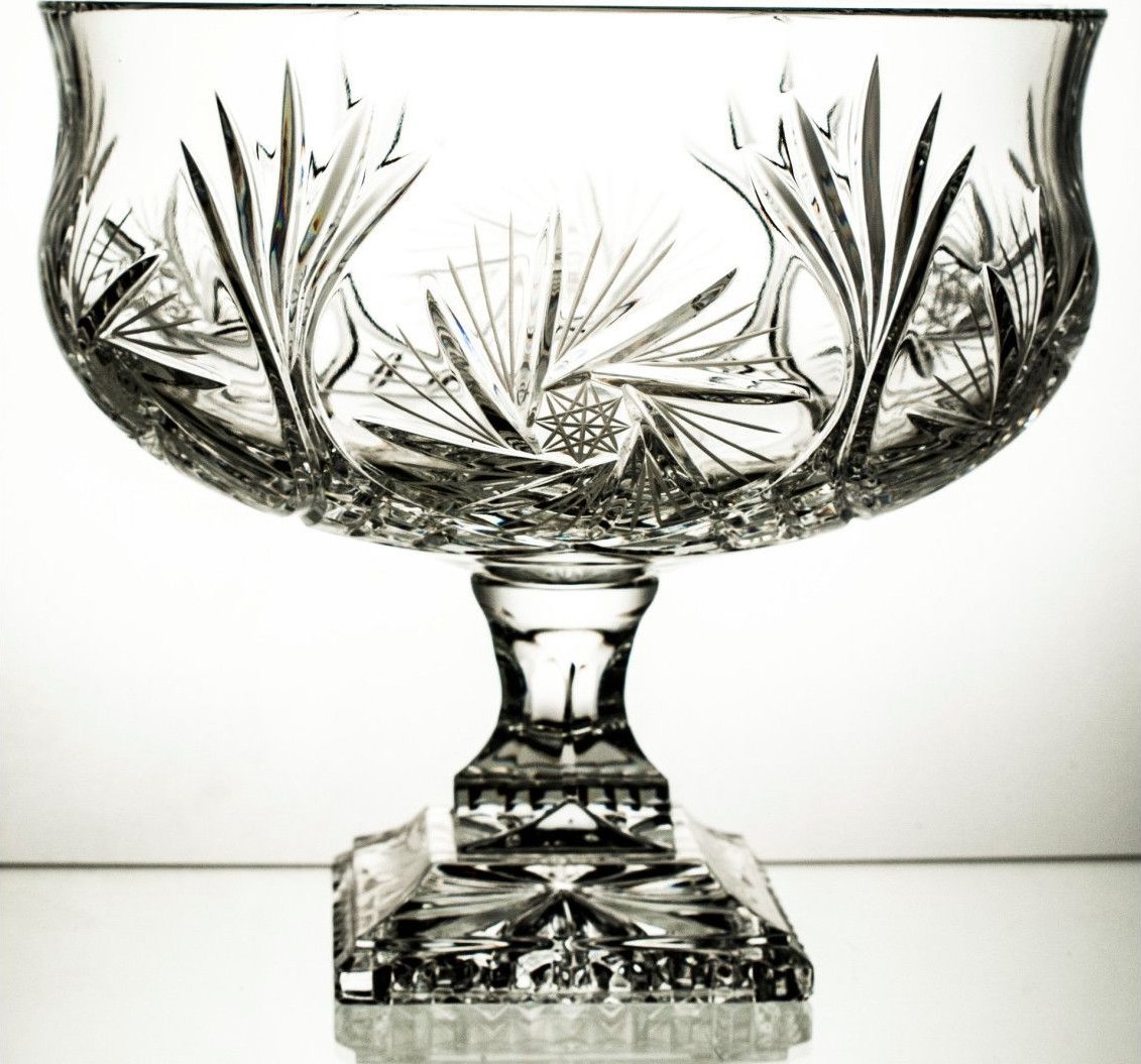 Crystal Julia Crystal Julia Owocarka kryształowa na nodze okazała - 4557 -