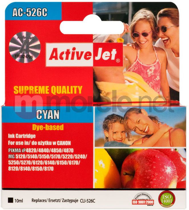 Tusz Activejet tusz ACC-526CN / CLI-526C (cyan)