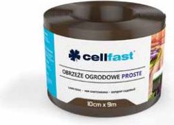 Cellfast Obrzeże trawnikowe proste 10cm 9m brąz RAL8028 (30-211H)