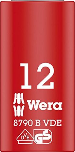 Wera Wera Cyclops socket wrench bit 12x46 - 8790 B VDE, insulated, with 3/8 "drive