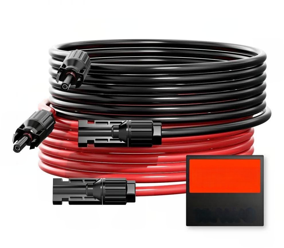 Przedłużacz solarny kabel 30m 6mm 2szt wodoszczelny do paneli RV dom
