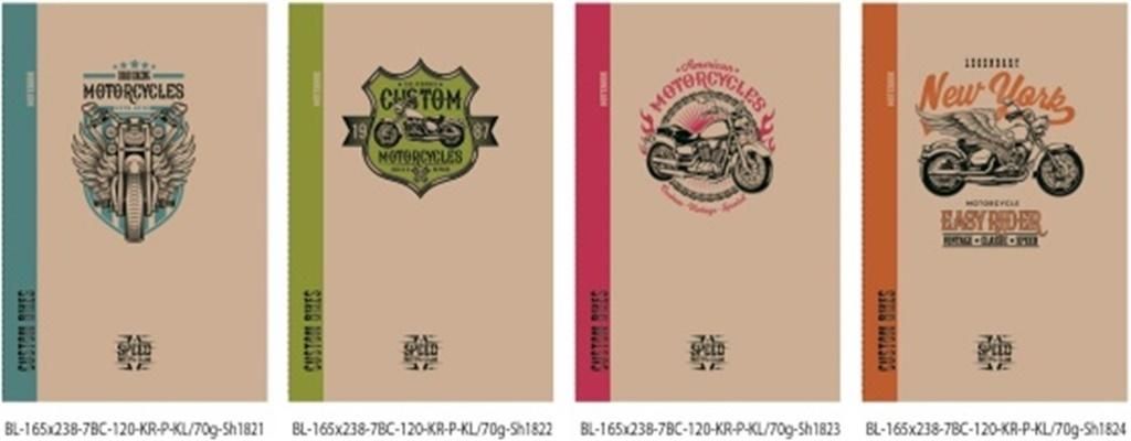 Fresh Notatnik ozdobny 165x238/120K kratka TW FRESH