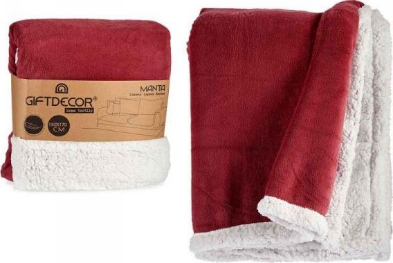 Gift Decor Koc polarowy Różowy Biały (130 x 170 cm)